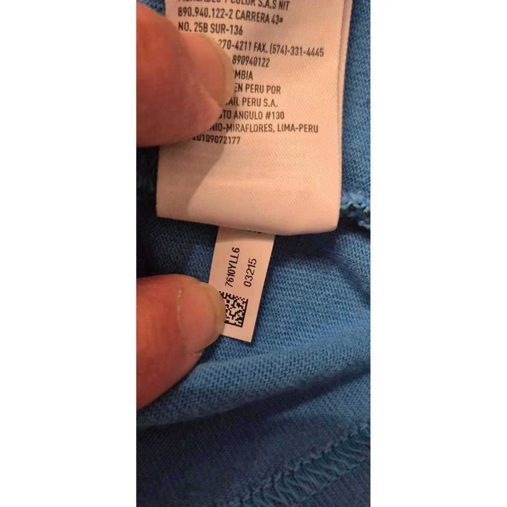 American Eagle Standard Fit men's Bright Blue Pullover L/S crewneck shirt‎ sz. L